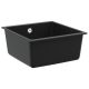 Zlew Czarny 430 x 460 mm 80% Kwarc i 20% Żywica