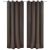 Zasłony zaciemniające z kółkami, 2 szt., 135x175 cm, brązowe