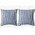 Poduszki na zewnątrz, 2 szt., w paski, 45x45 cm, granatowe