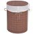 Bambusowy kosz na pranie, owalny, brązowy