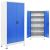 Szafa biurowa, metalowa, 90 x 40 x 180 cm, szaro-niebieska