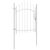 Furtka ogrodzeniowa, stalowa, 1 x 1,75 m, biała