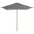 Parasol ogrodowy na drewnianym słupku, 270 cm, antracytowy