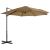 Parasol wiszący z aluminiowym słupkiem, 300 cm, taupe