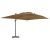 Parasol ogrodowy Cantilever z aluminiowym drążkiem 400x300 cm Taupe