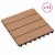 Płytki tarasowe, 11 szt., WPC, 30 x 30 cm, 1 m², kolor tekowy