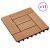 Płytki tarasowe, 11 szt., WPC, 30 x 30 cm, 1 m², kolor tekowy