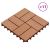 Płytki tarasowe, 11 szt., WPC, 30 x 30 cm, 1 m², kolor tekowy