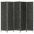 5-panelowy parawan pokojowy, czarny, 193x160 cm, hiacynt wodny