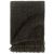 Bawełniana narzuta, 125 x 150 cm, antracytowo-brązowa