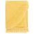 Bawełniana narzuta, 125 x 150 cm, musztardowa