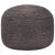Ręcznie robiony puf, ciemnoszary, 45 x 30 cm, juta