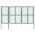 Brama ogrodzeniowa, stalowa, 150 x 395 cm, zielona