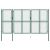 Brama ogrodzeniowa, stalowa, 175 x 395 cm, zielona