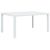 Stół ogrodowy, 150x90x72 cm, plastikowy, biały