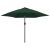 Parasol ogrodowy, zielony, 3 m