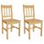 Krzesła stołowe, 2 szt., drewno sosnowe