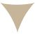 Trójkątny żagiel ogrodowy z tkaniny oxford, 3,6x3,6x3,6 m, beż