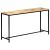 Stolik konsola, 140x35x76 cm, lite surowe drewno mango