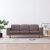 3-osobowa sofa tapicerowana tkaniną, taupe