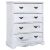 Komoda, biała, 60x30x75 cm, drewniana