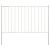 Panel ogrodzeniowy ze słupkami, stal malowana proszkowo, 1,7 x 0,75 m, biały