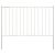 Panel ogrodzeniowy ze słupkami, stal malowana proszkowo, 1,7 x 1,25 m, biały