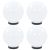 Lampy ogrodowe LED, 4 szt., kuliste, 20 cm, PMMA