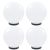 Lampy ogrodowe LED, 4 szt., kuliste, 25 cm, PMMA
