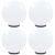 Lampy ogrodowe LED, 4 szt., kuliste, 40 cm, PMMA