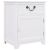Szafka nocna, biała, 40 x 30 x 50 cm, drewno paulownia