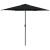 Parasol ogrodowy na aluminiowym słupku, 270x246 cm, czarny