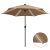 Parasol ogrodowy z LED i aluminiowym słupkiem, 300 cm, taupe