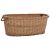 Kosz na drewno, z uchwytami, 88x57x34 cm, naturalna wiklina