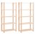 Regały z 5 półkami, 2 szt., 80x38x170 cm, sosna, 250 kg