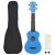 Ukulele sopranowe z pokrowcem, dla dzieci, błękitne, 23"