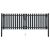 Brama ogrodzeniowa Double Door Fence Fur Steel 300x100 cm Antracyt