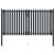 Brama ogrodzeniowa Double Door Fence Fur Steel 300x175 cm Antracyt