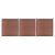 Ogrodzenie do ogrodu, WPC, 526 x 186 cm, brązowe
