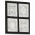 Ręcznie rzeźbiony panel ścienny, MDF, 40x40x1,5cm, czarno-biały