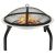 Palenisko i grill 2-w-1, z pogrzebaczem, 56x56x49 cm, stal