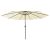 Parasol ogrodowy z LED, 400 cm, piaskowy