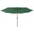 Parasol ogrodowy z LED, 400 cm, zielony