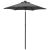 Parasol ogrodowy z LED, antracytowy, 200x211 cm, aluminium