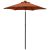 Parasol ogrodowy z LED, terakota, 200x211 cm, aluminium