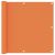Parawan balkonowy, pomarańczowy, 90x500 cm, tkanina Oxford