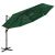 4-poziomowy parasol na aluminiowym słupku, zielony, 3x3 m