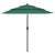 3-poziomowy parasol na aluminiowym słupku, zielony, 2,5 m