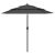 3-poziomowy parasol na aluminiowym słupku, antracytowy, 2,5 m