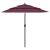 3-poziomowy parasol na aluminiowym słupku, bordowy, 2,5 m